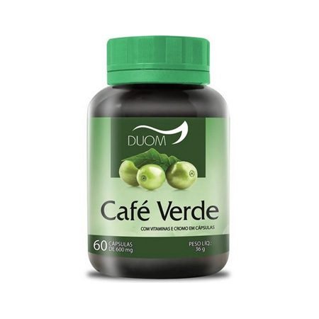 Café Verde com Vitaminas e Cromo 600mg - 60caps - Duom - Saúde Pura