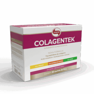 Colagentek  30 Sachês 10gr - Sem Açúcar - Colágeno - Vitafor